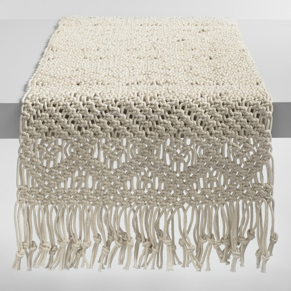 Cost world market fringe table runner